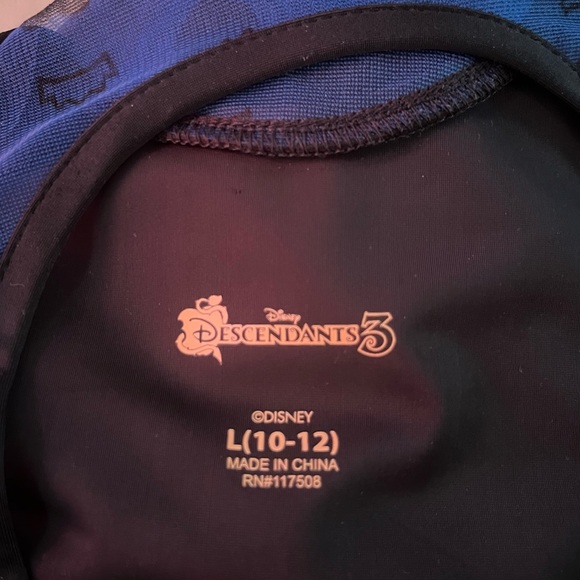 EUC Disney Descendants 3 “Evie” Theme Black & Blue Heart Costume size L (10/12) - Picture 7 of 7